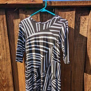 Ava Sky 3/4 Sleeve Swing Dress